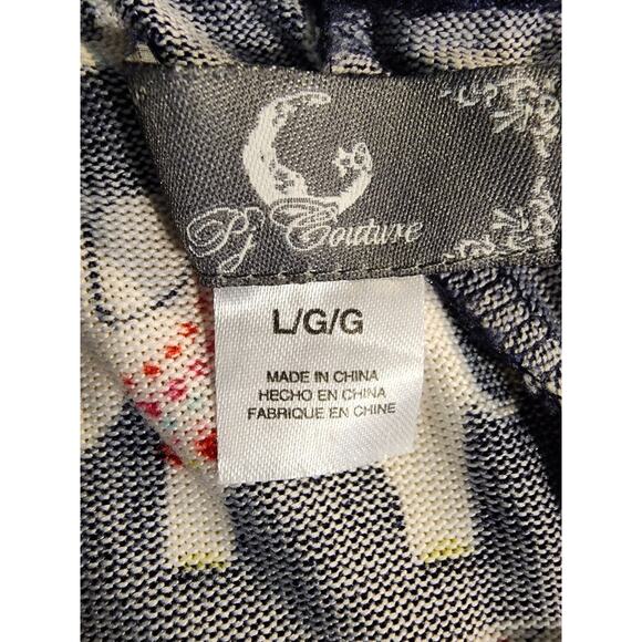 Pajama Bottoms Pj Couture women’s Size L Elephant Print Soft - Picture 5 of 7